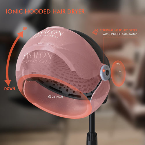 1875W Pink Hooded Hair Dryer I146