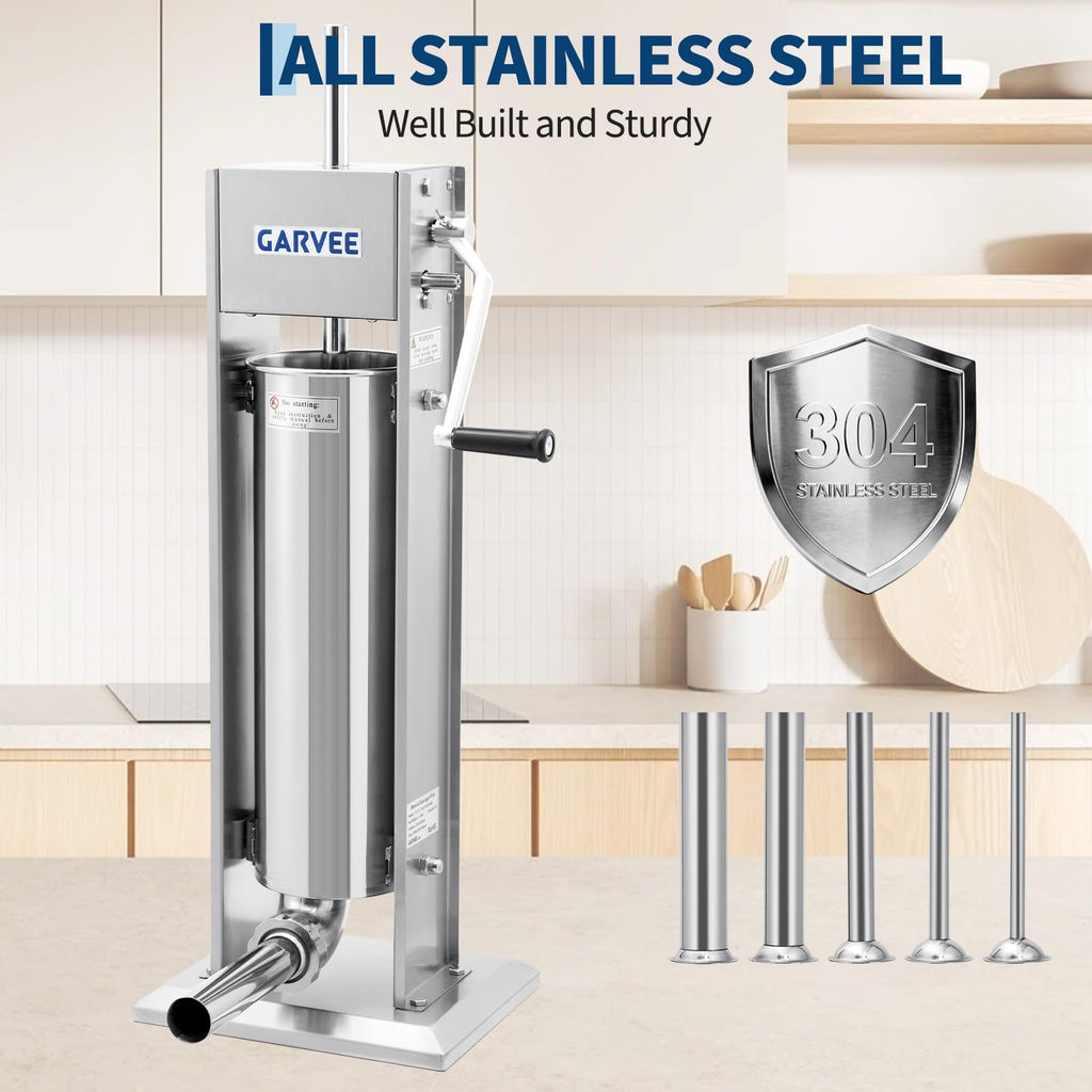7L Stainless Steel Manual Sausage Stuffer Z3116