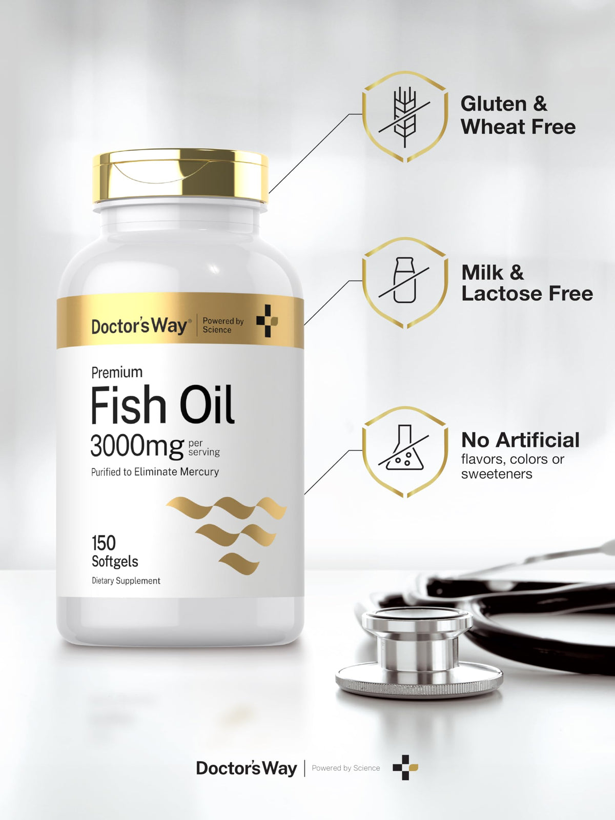 Fish Oil 3000mg 150 Softgels Omega-3 EPA DHA X854