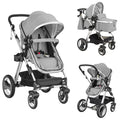2-in-1 Convertible Bassinet Reclining Stroller I31529