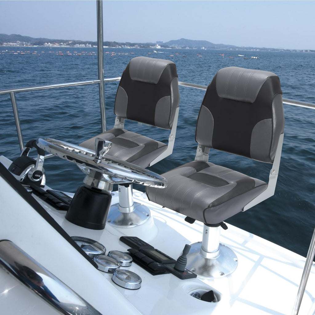 2 Pack Low Back Folding Boat Seats W53227