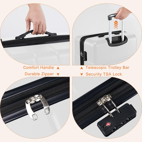 20 Inch Carry On Luggage with Spinner Wheels Q62081