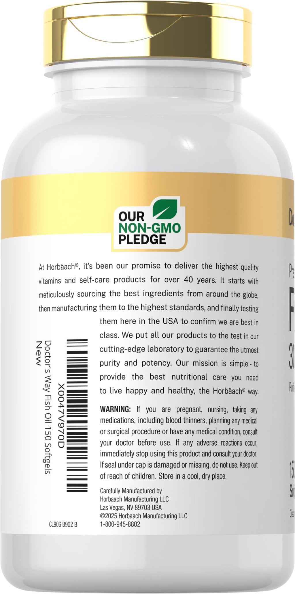 Fish Oil 3000mg 150 Softgels Omega-3 EPA DHA X854
