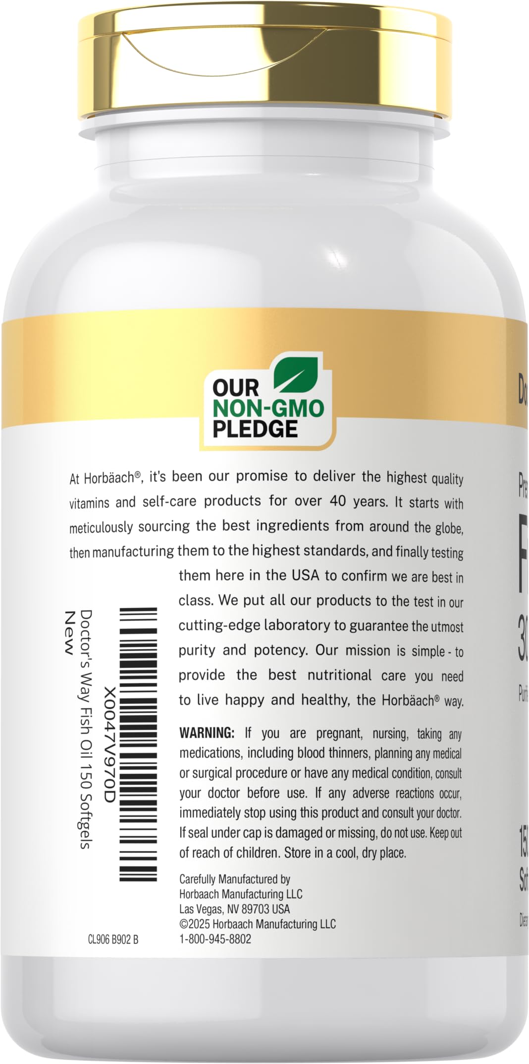 Fish Oil 3000mg 150 Softgels Omega-3 EPA DHA X854