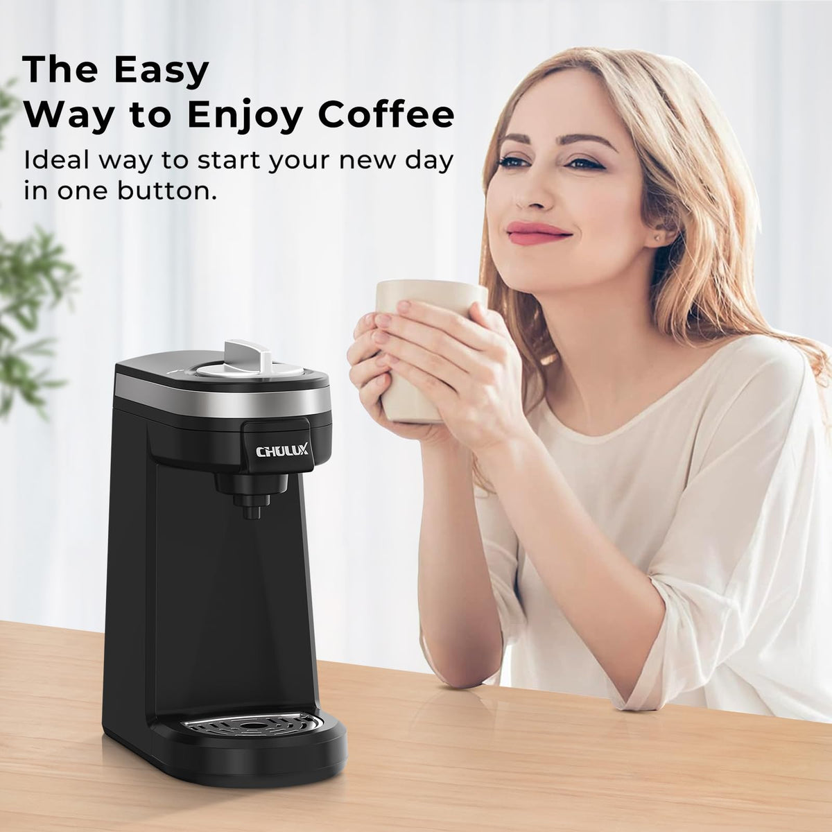 Black Mini Single Serve Coffee Maker R81170