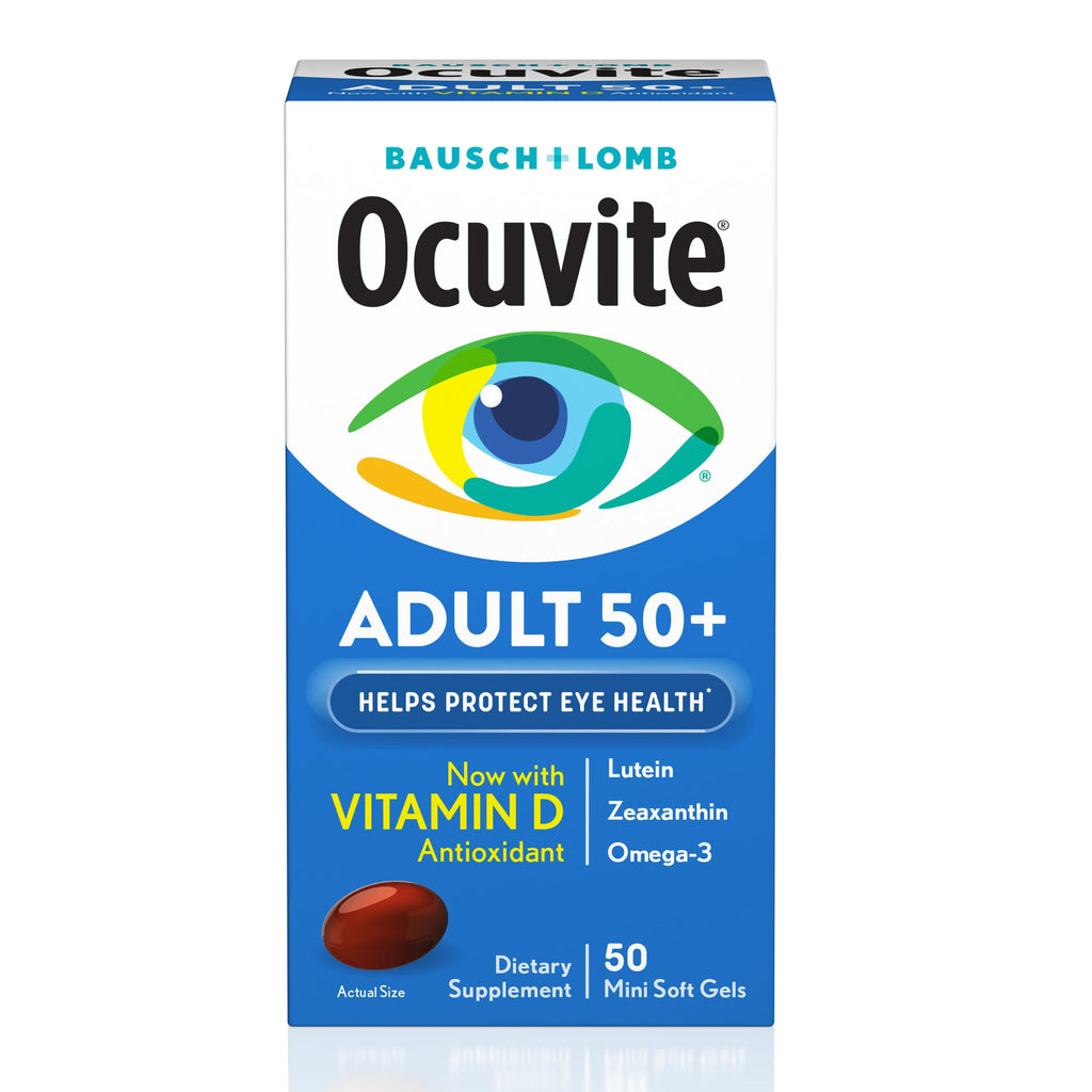 Eye Vitamin & Mineral Supplement with Omega-3, Zinc, Lutein & Zeaxanthin, 50 Softgels W67411