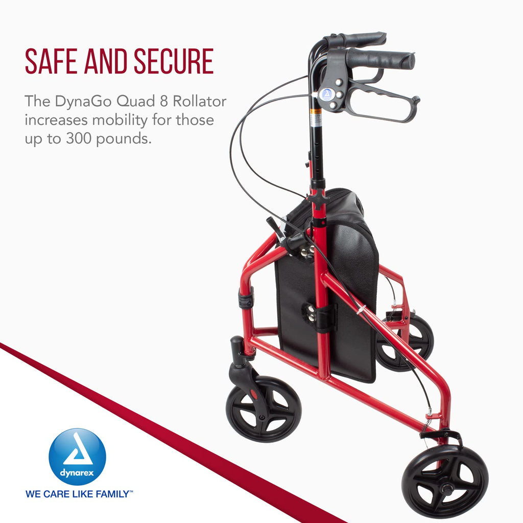 Foldable Lightweight 3-Wheel Rollator with Storage Pouch G728