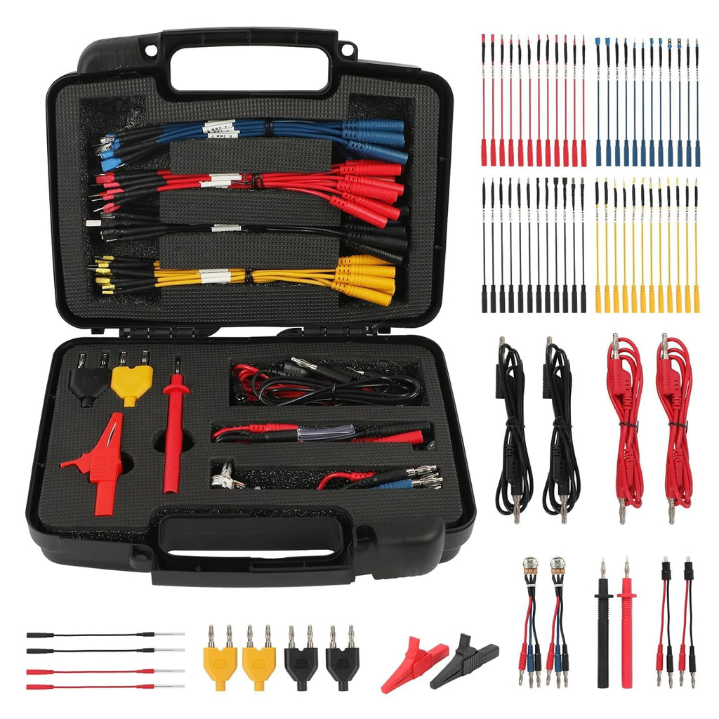 68PCS Multimeter Test Leads Kit with Alligator Clips and Banana Plug Adapters W671094
