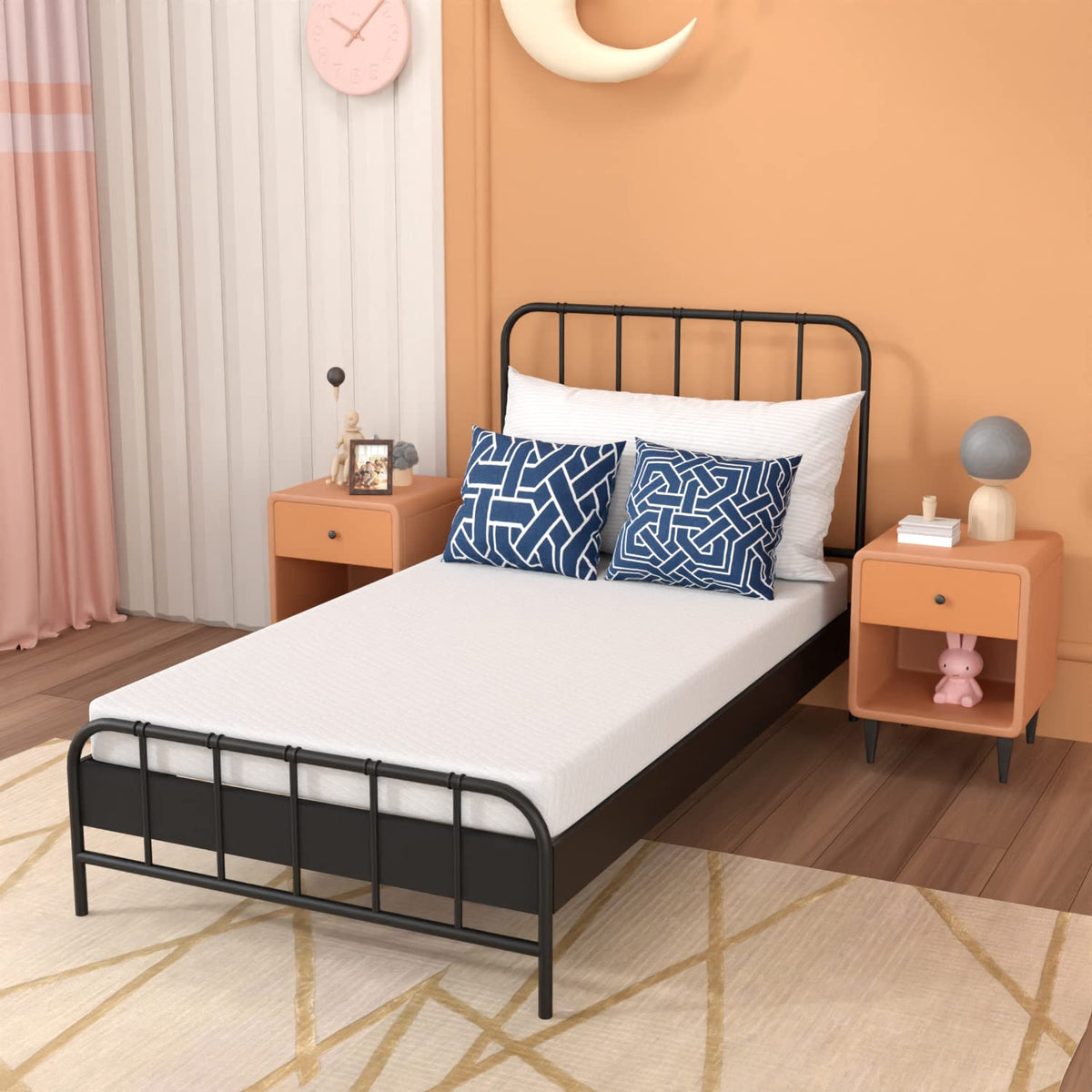 5 Inch Twin Gel Memory Foam Mattress Y12234