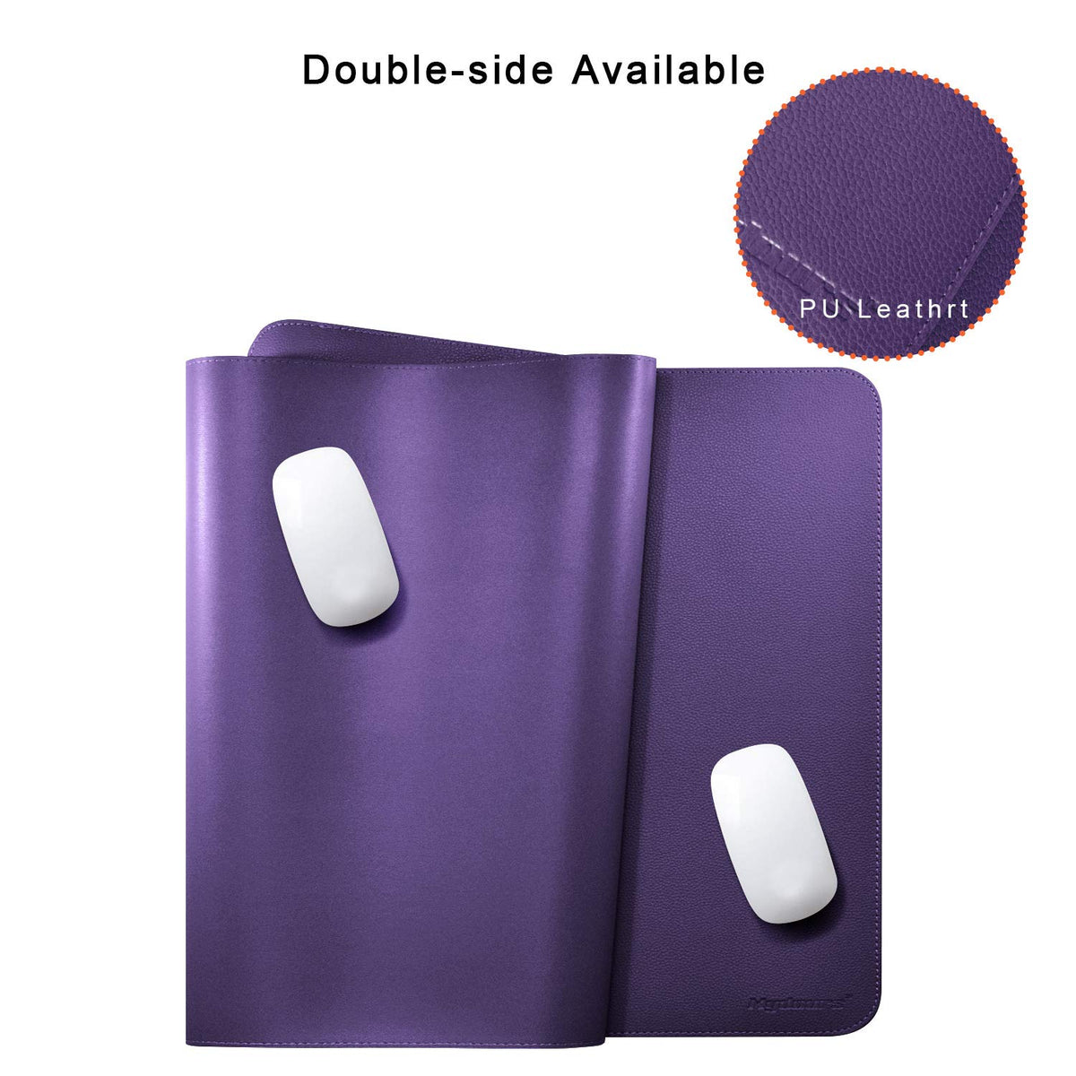 38"x16" Purple PU Leather Desk Pad C928884