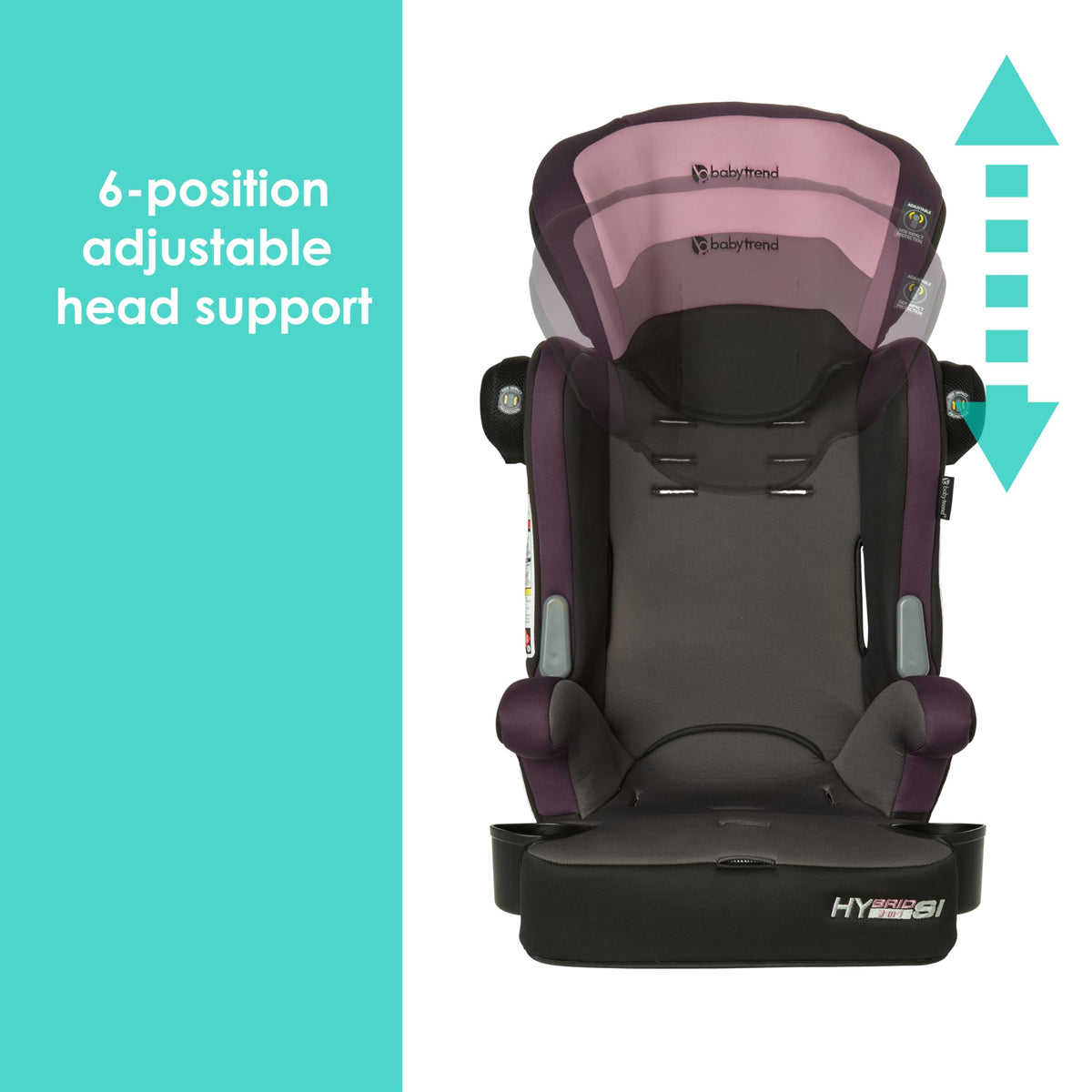 3-in-1 Booster Seat with Adjustable Headrest S8507
