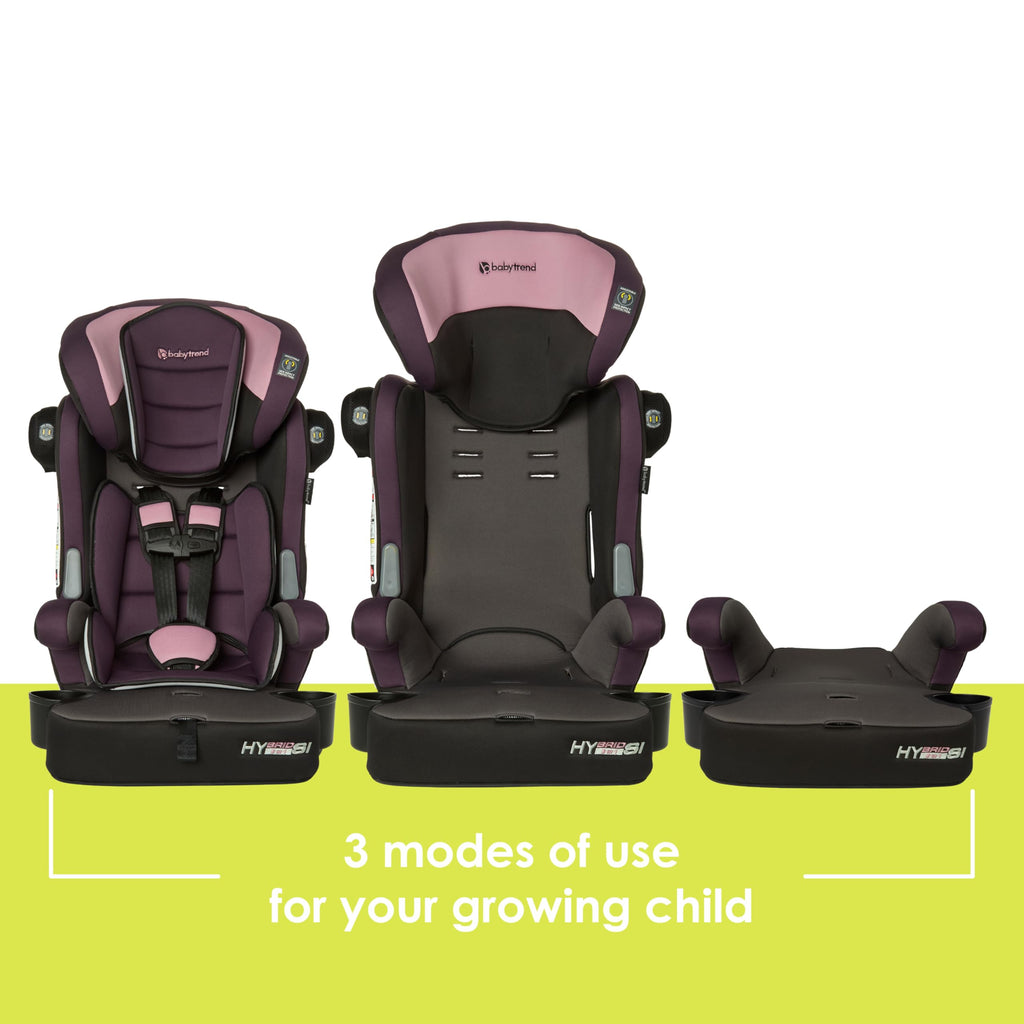 3-in-1 Booster Seat with Adjustable Headrest S8507