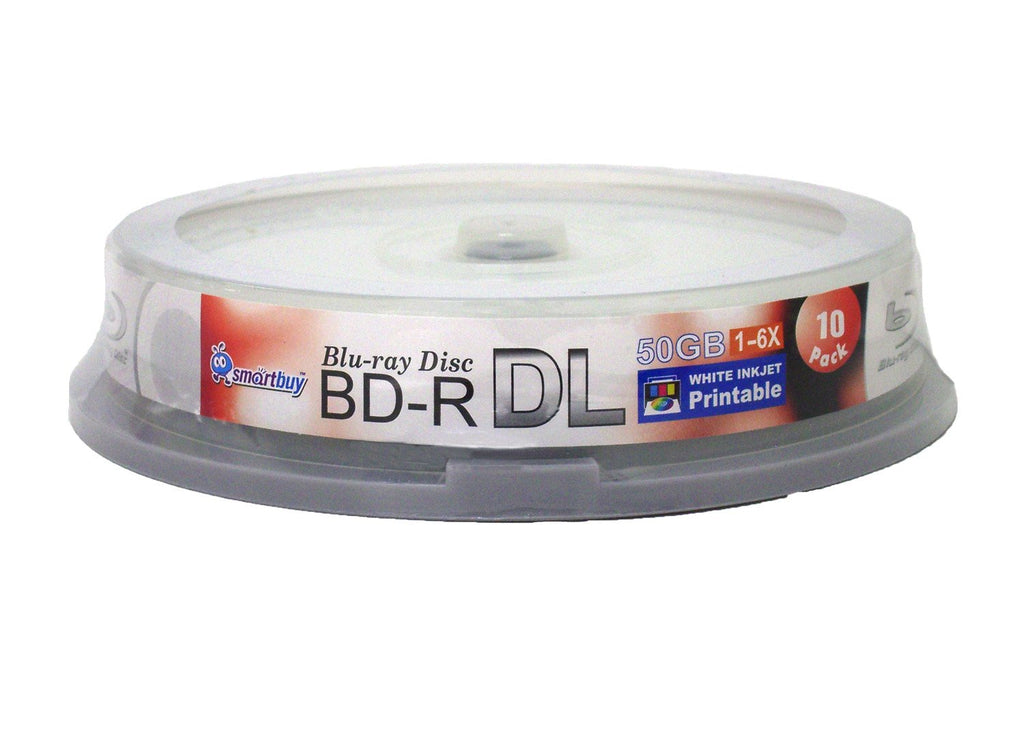 10-disc 50gb 6X Bd-r Dl White Inkjet Hub Printable Blank Disc A2727