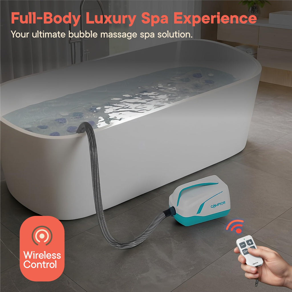 Bath Massager Mat with Adjustable Bubbles and Remote Control U352263