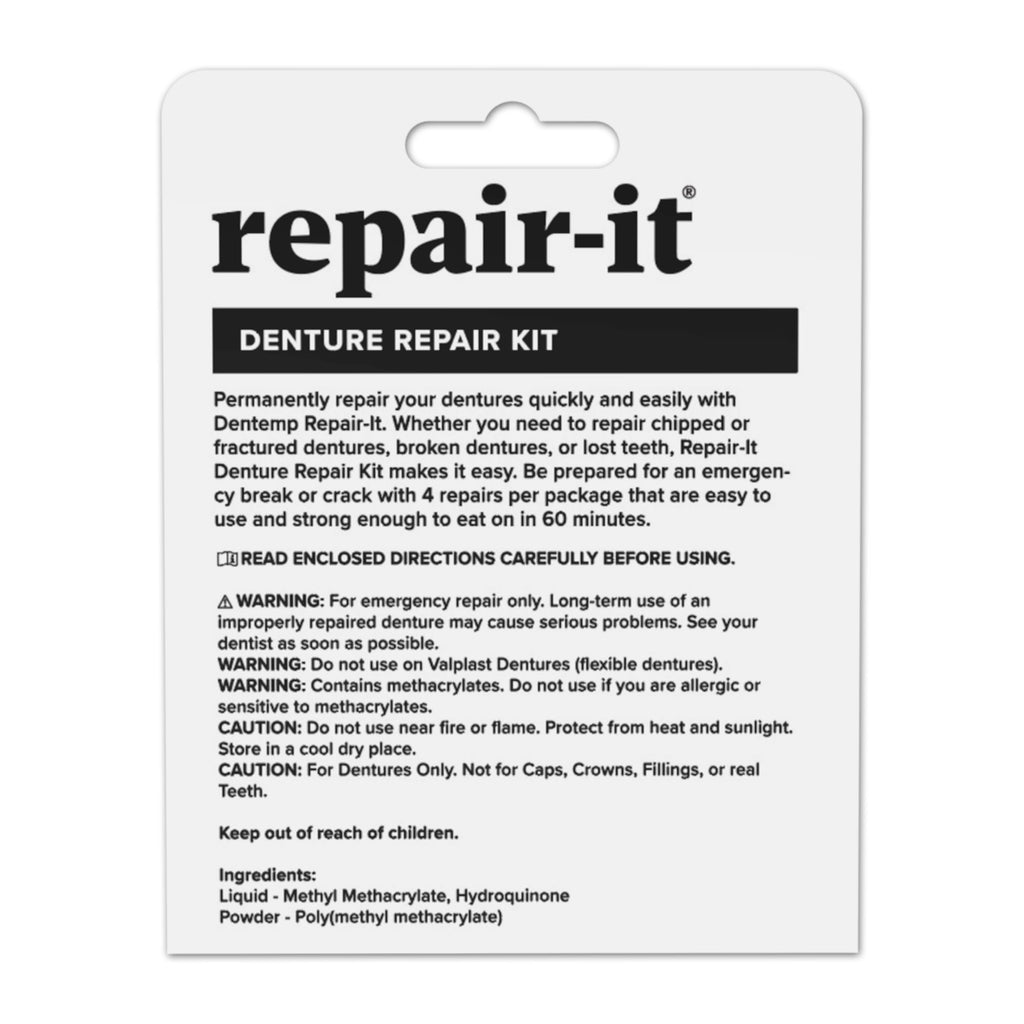 Denture Repair Kit 1 Pack 4 Count W147356