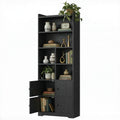 74.6" Tall 6-Tier Bookshelf with Doors V593