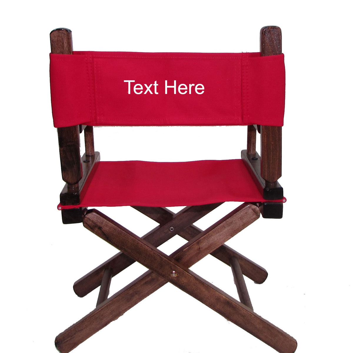 Personalized Embroidered Walnut Frame Toddler's Directors Chair Z10753