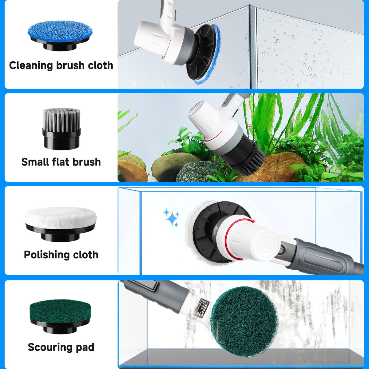 Grey Electric Aquarium Cleaning Kit N27004