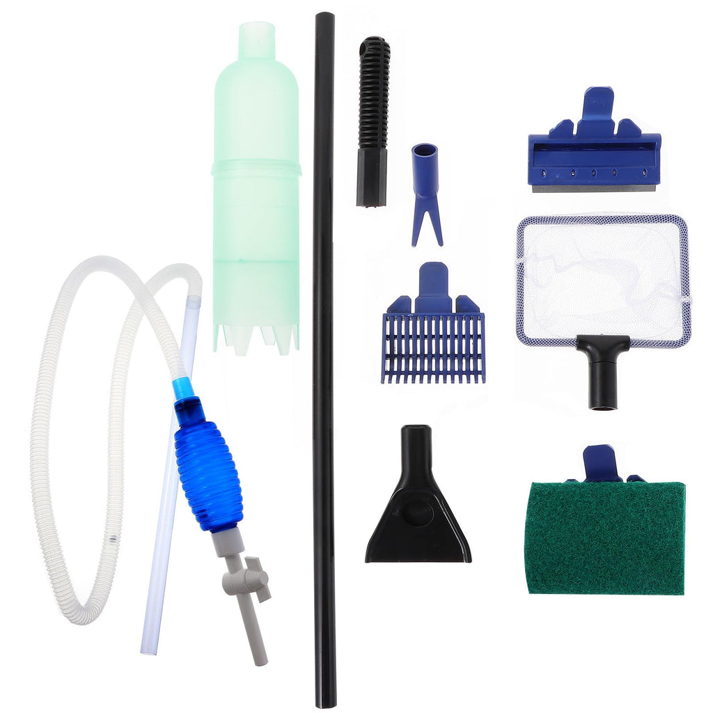 Fish Tank Cleaning Tool Set with 5 in 1 Brush Plastic Y749476