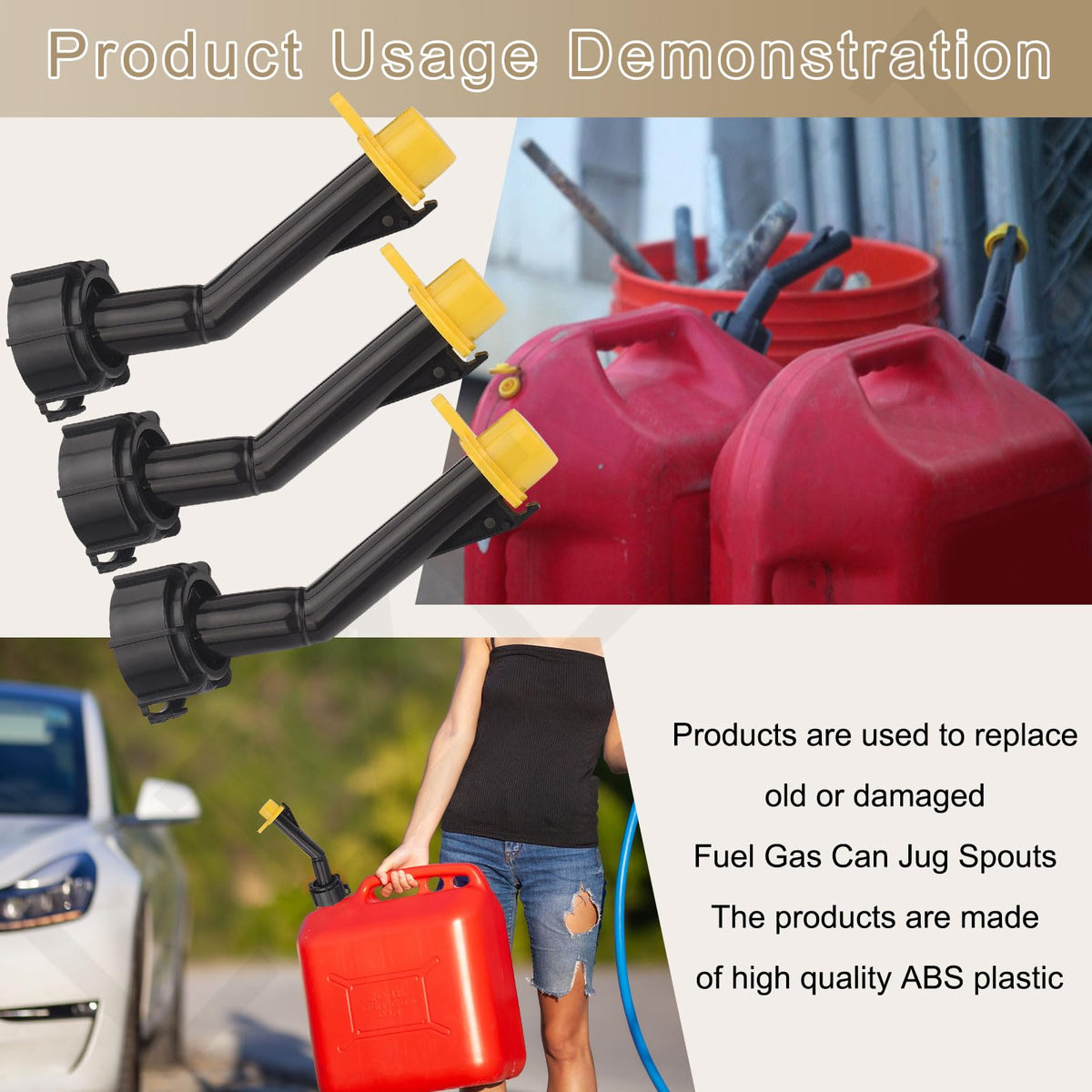 Gas Can Spouts Nozzles Rings Caps N10554