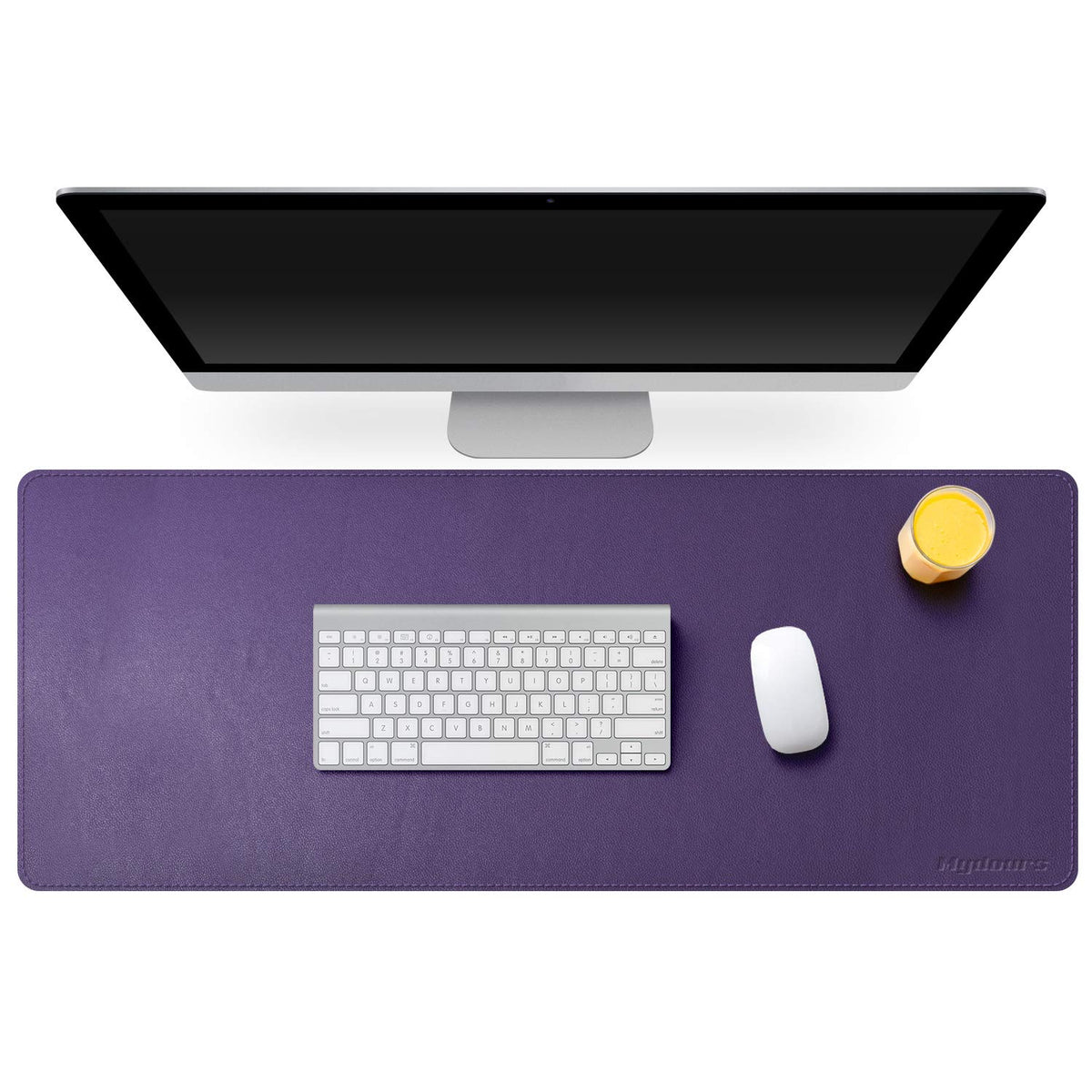 38"x16" Purple PU Leather Desk Pad C928884