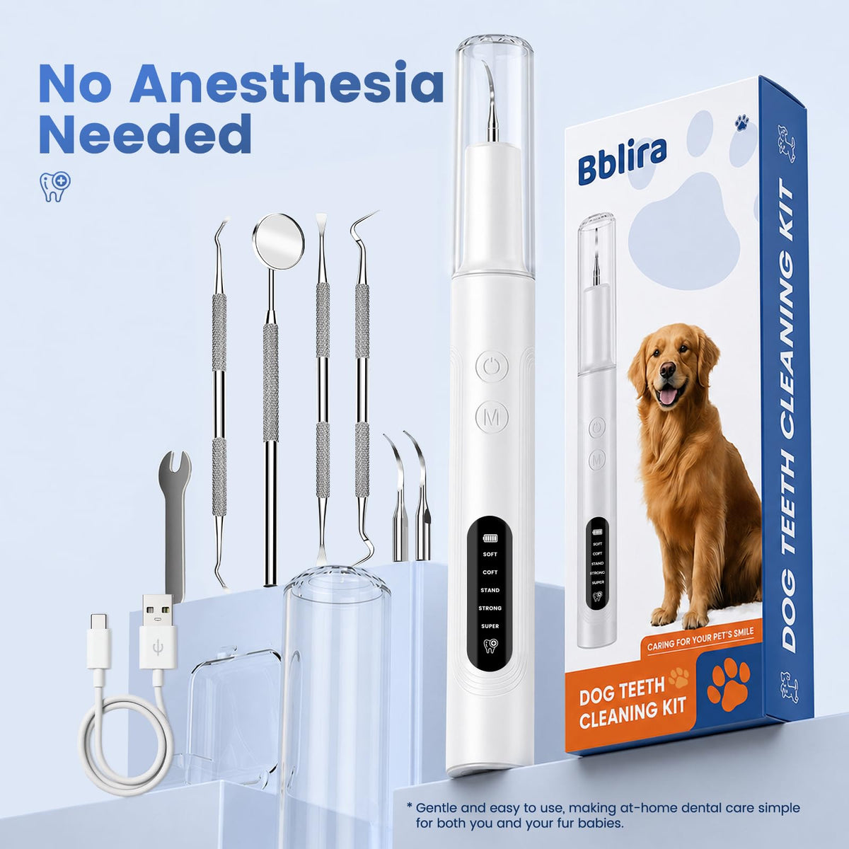 Dog Ultrasonic Tooth Cleaner with LED Light U706