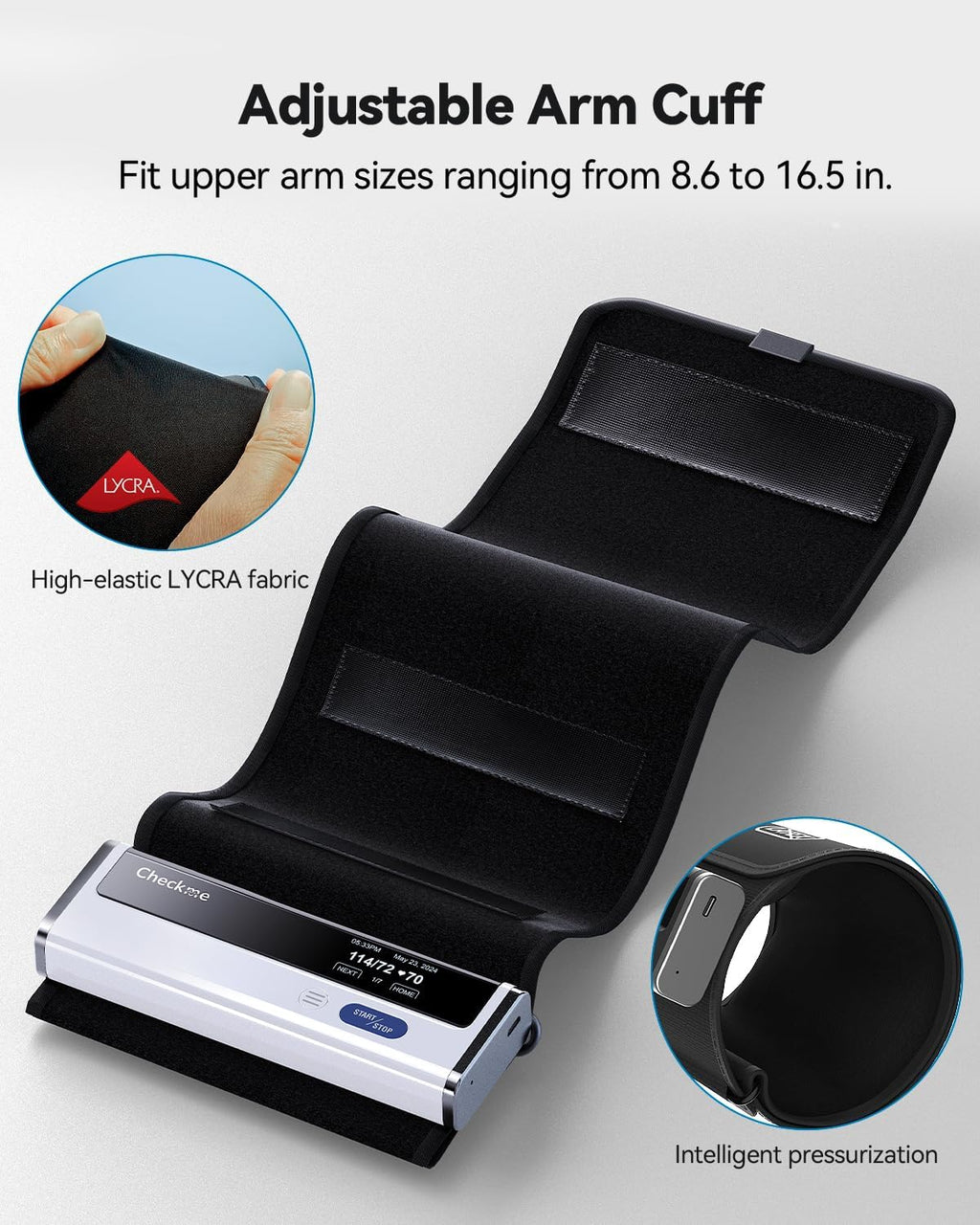 Upper Arm Blood Pressure Monitor with Bluetooth Cuff I95931
