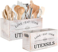 2 PC Wooden Utensil Holder V679669