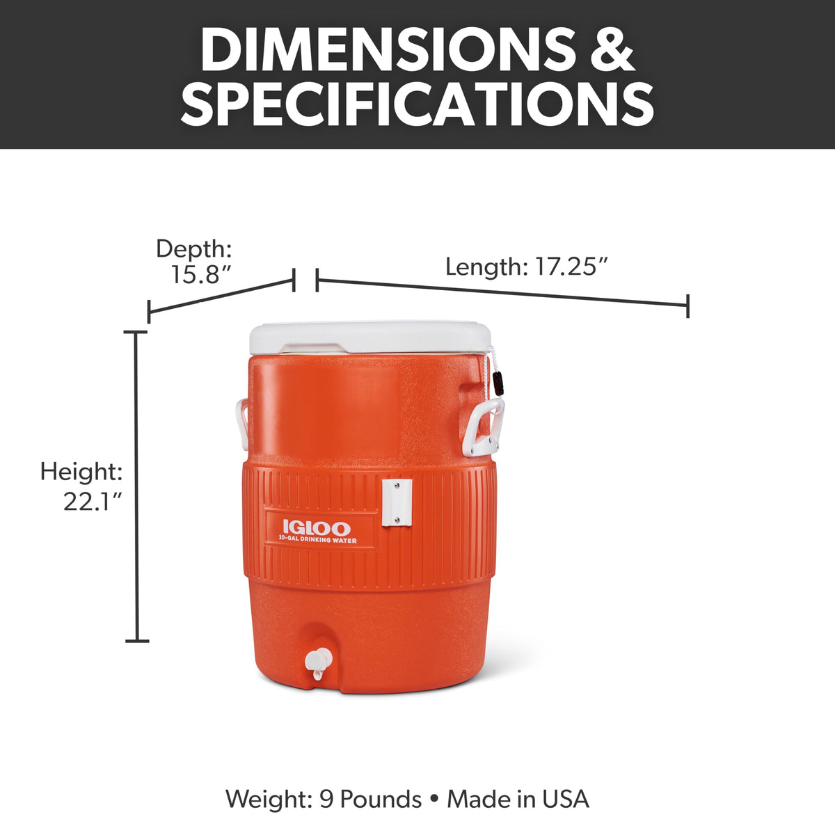 Insulated Beverage Dispenser with Spout Y966