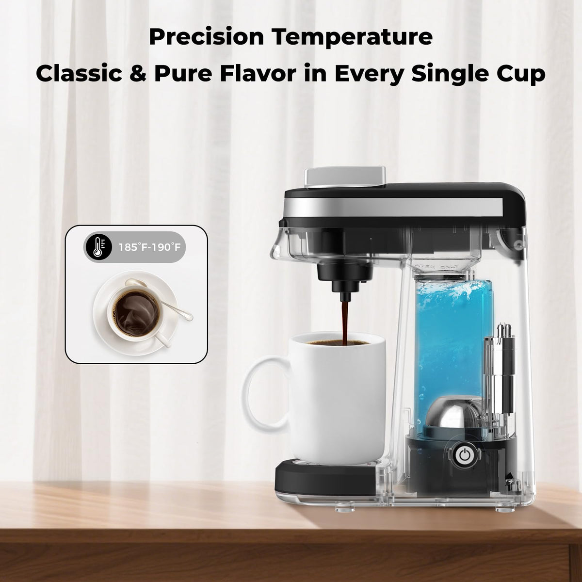 Black Mini Single Serve Coffee Maker R81170