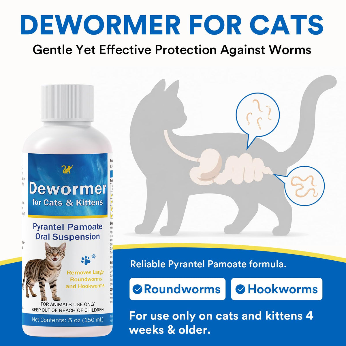 Pyrantel Pamoate Cat Dewormer B878321