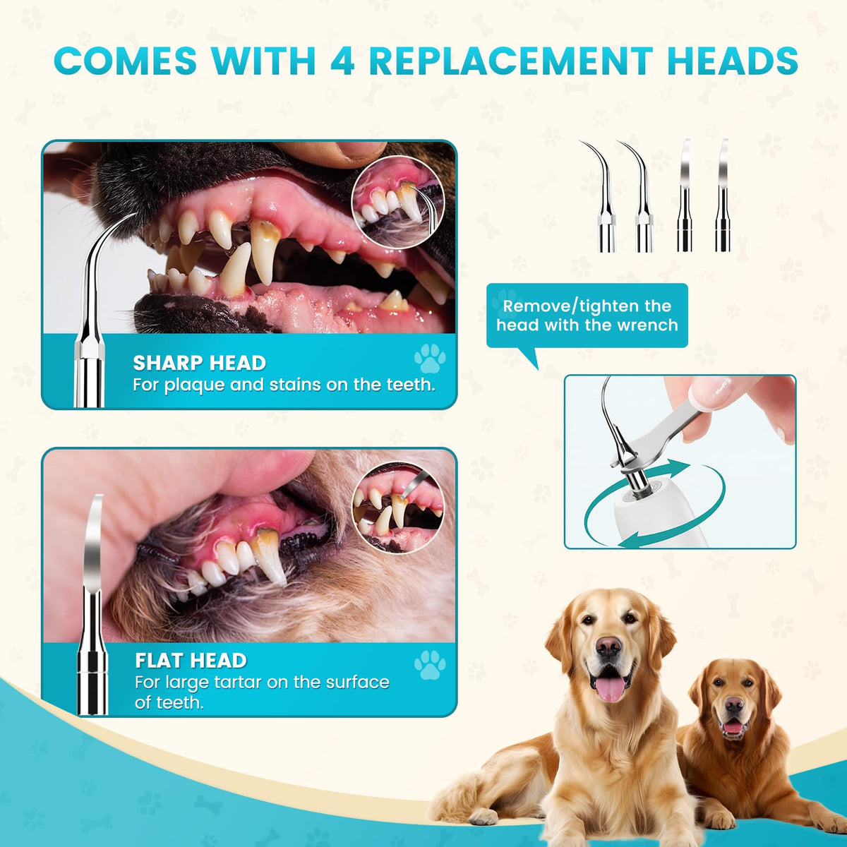 Dog Ultrasonic Tooth Cleaner with LED Light U706