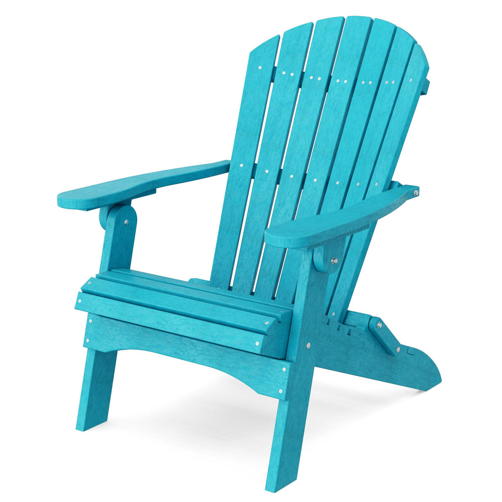Aruba Blue Folding Adirondack Chair V241050