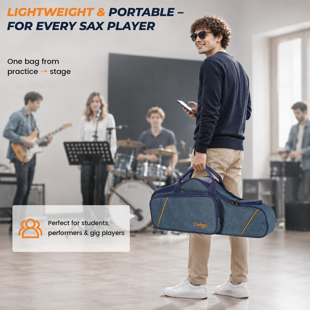 Blue Padded Alto Saxophone Case C9452