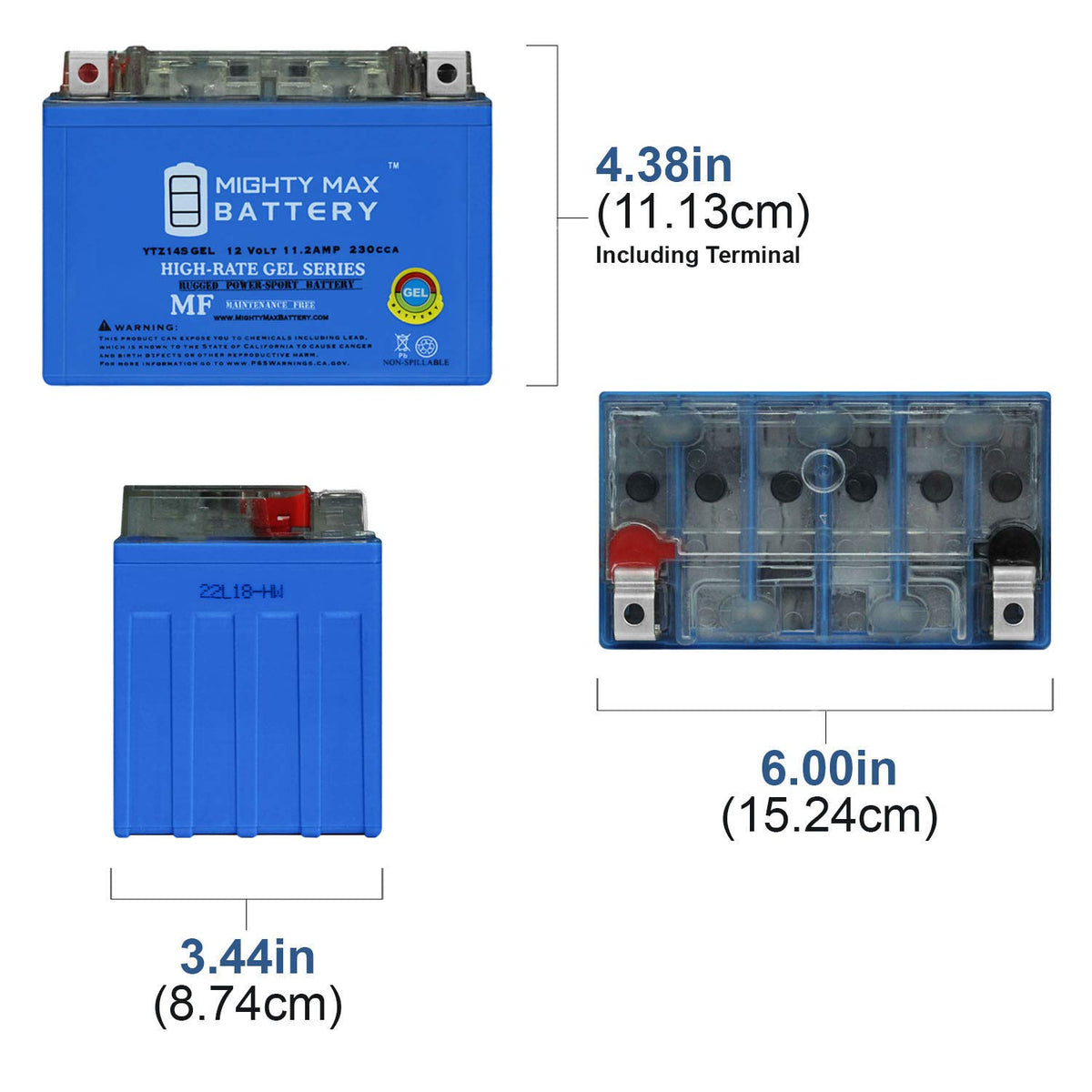 12V 11.2Ah Gel Battery U19705
