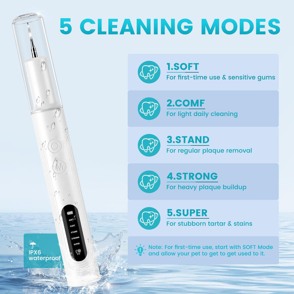 Dog Ultrasonic Tooth Cleaner with LED Light U706