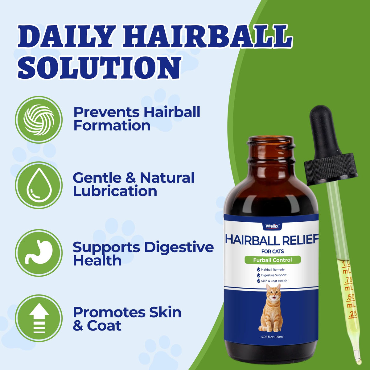 120ml Cat Hairball Remedy Drops S2546