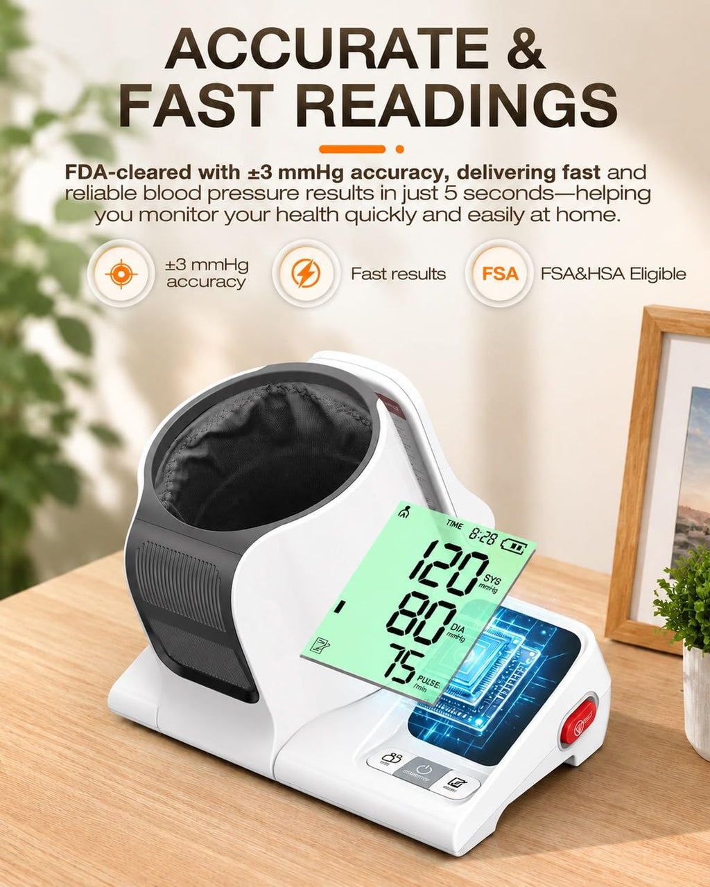 Upper Arm Blood Pressure Monitor Large J9281