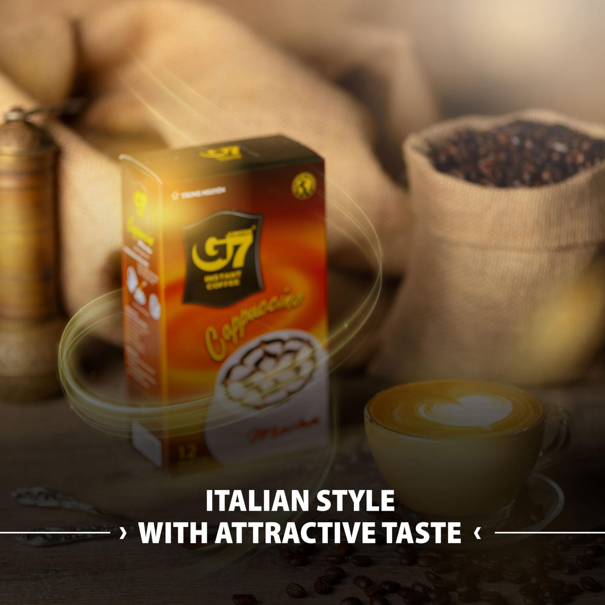 Pure Black and Cappucino Mocha Instant Coffee Y937