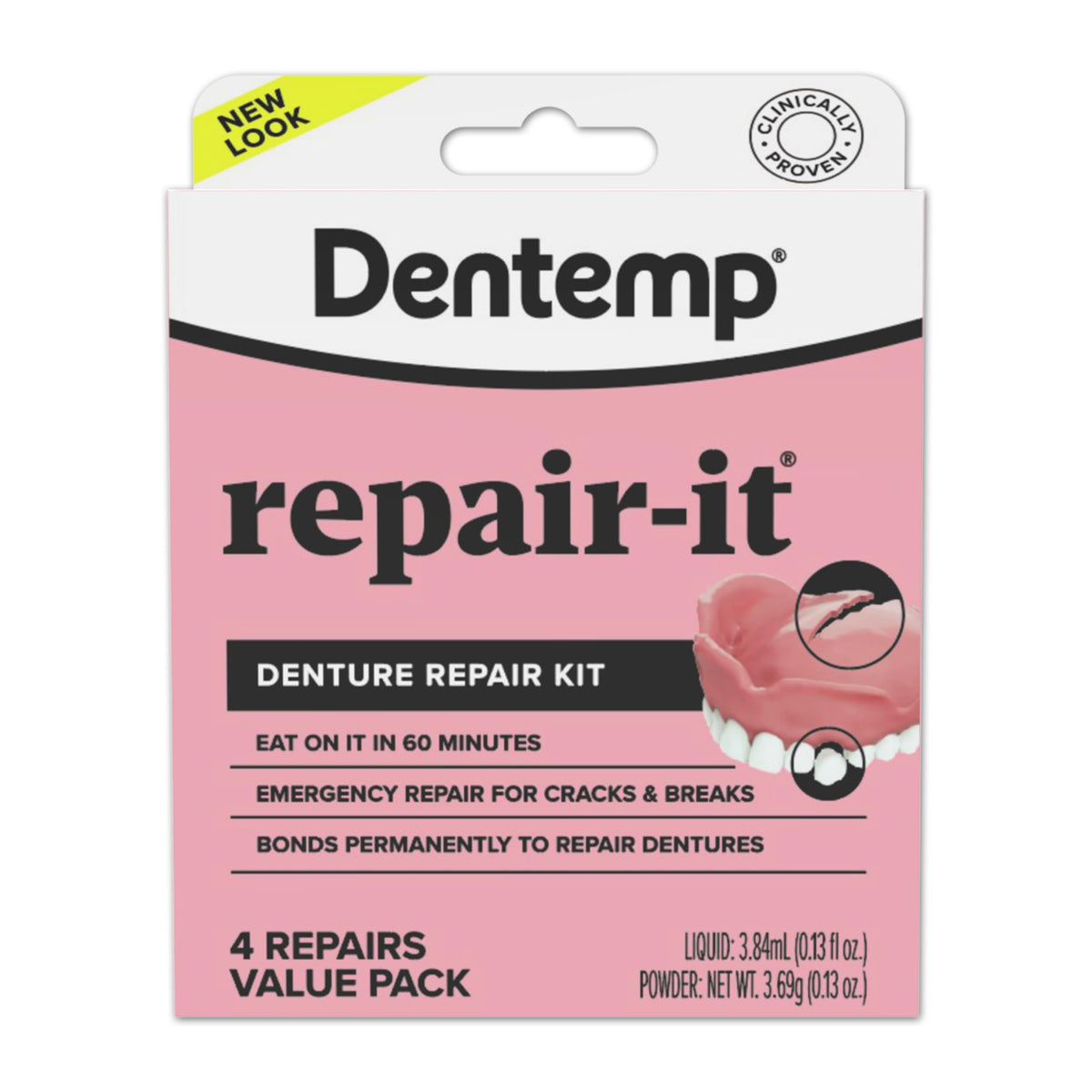 Denture Repair Kit 1 Pack 4 Count W147356