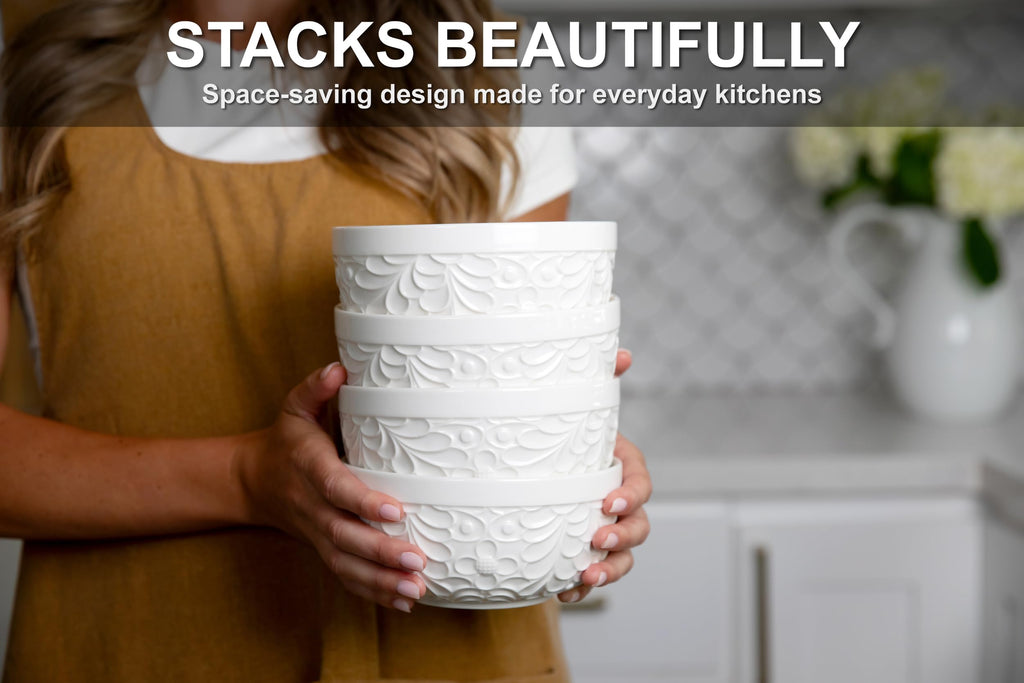 22 Oz Ceramic Bowls Set of 4 A8609