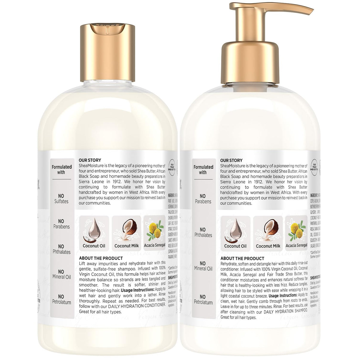 Coconut Shampoo & Conditioner Set 13 Oz V65020