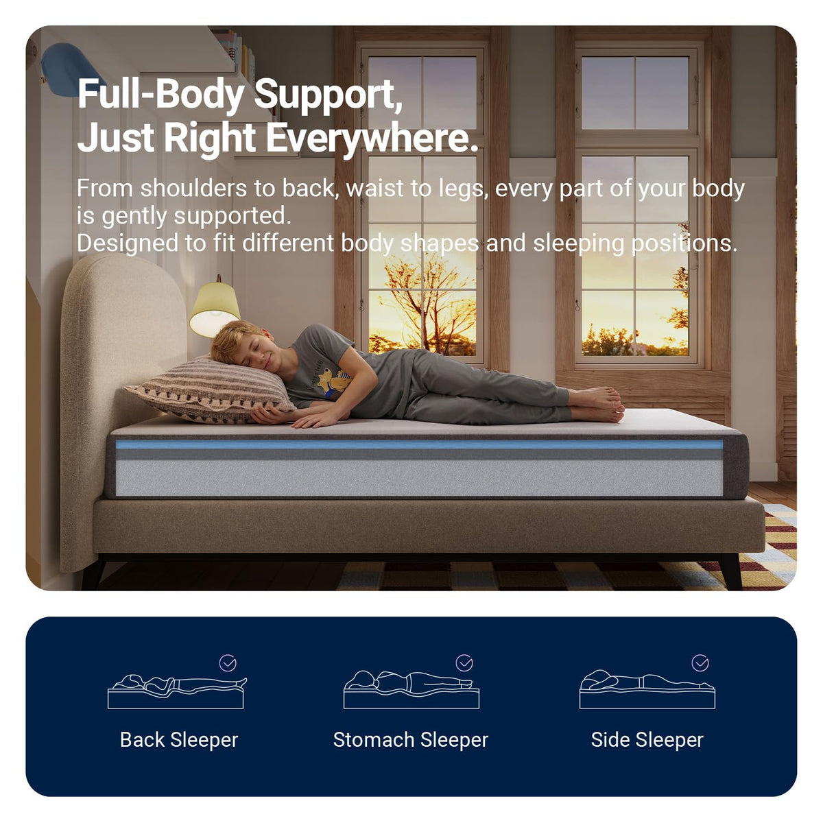 5 Inch Twin Memory Foam Mattress P29853