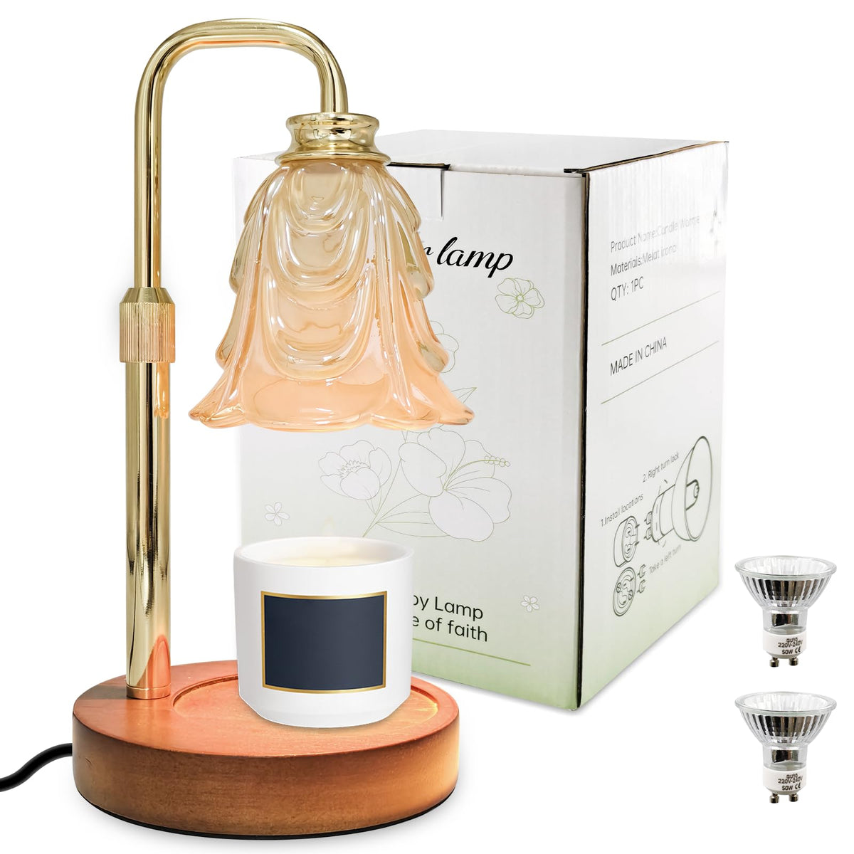 Candle Warmer Lamp with Timer & Dimmer J79279