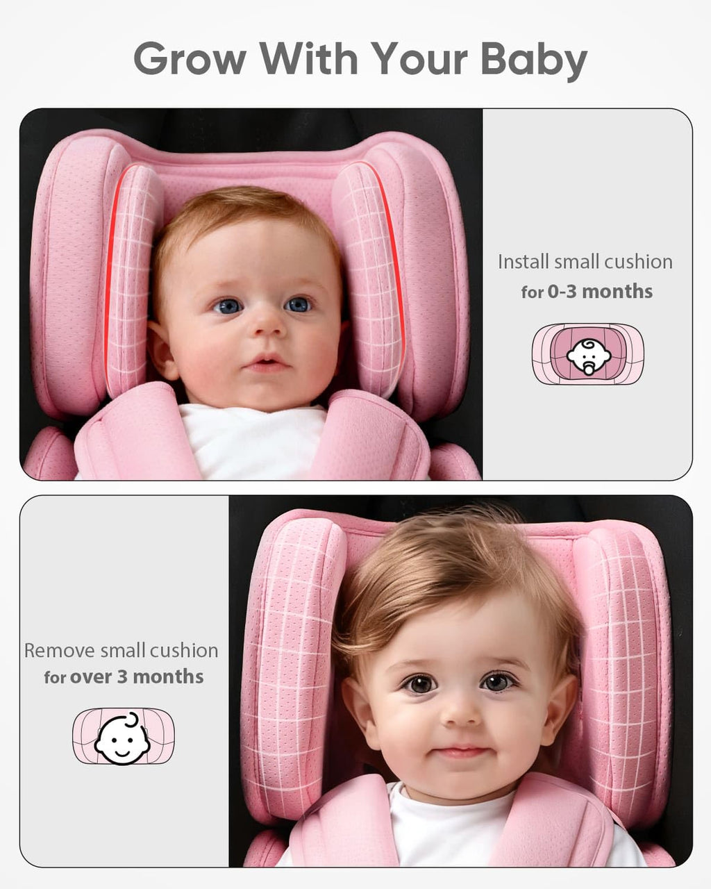 Pink Infant Car Seat Insert J689434