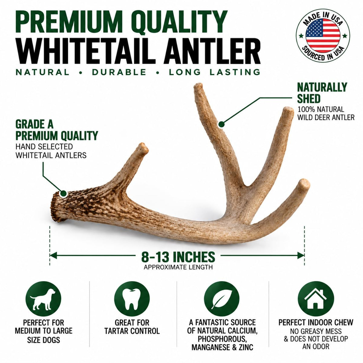 Natural Antler Dog Chew A528381