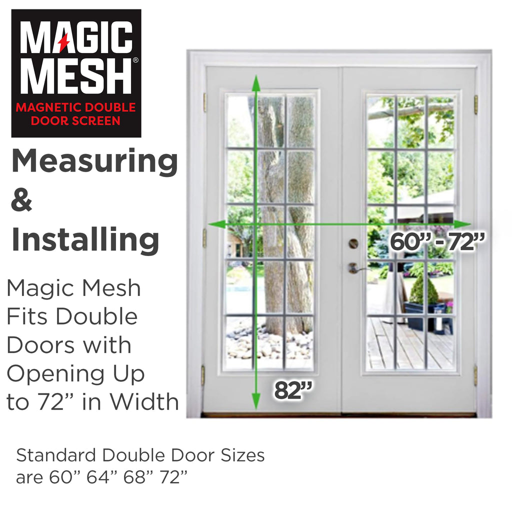 Hands Free Magnetic Screen Door 75 in x 83 in Y7207