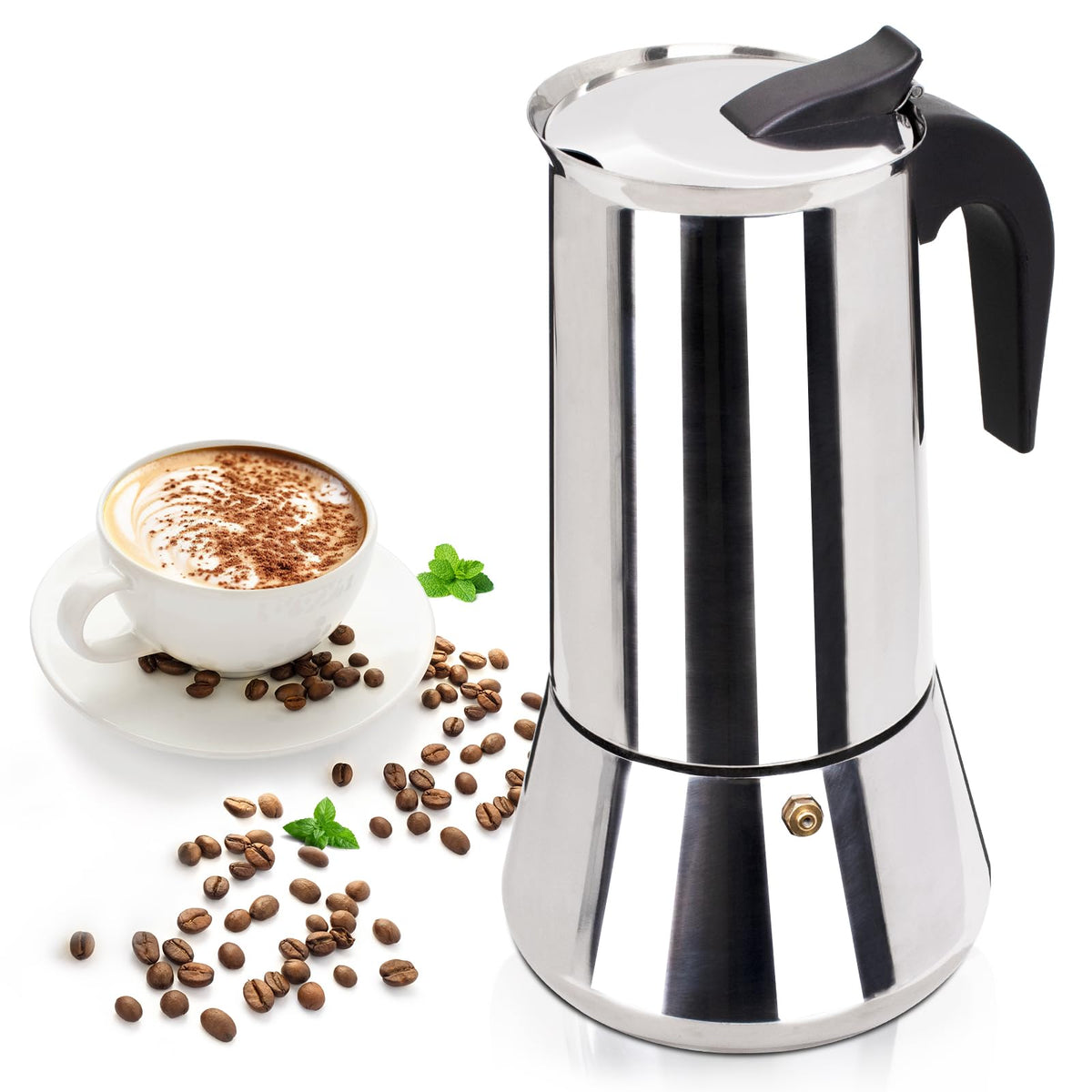 12 Cup Stainless Steel Moka Pot M9609