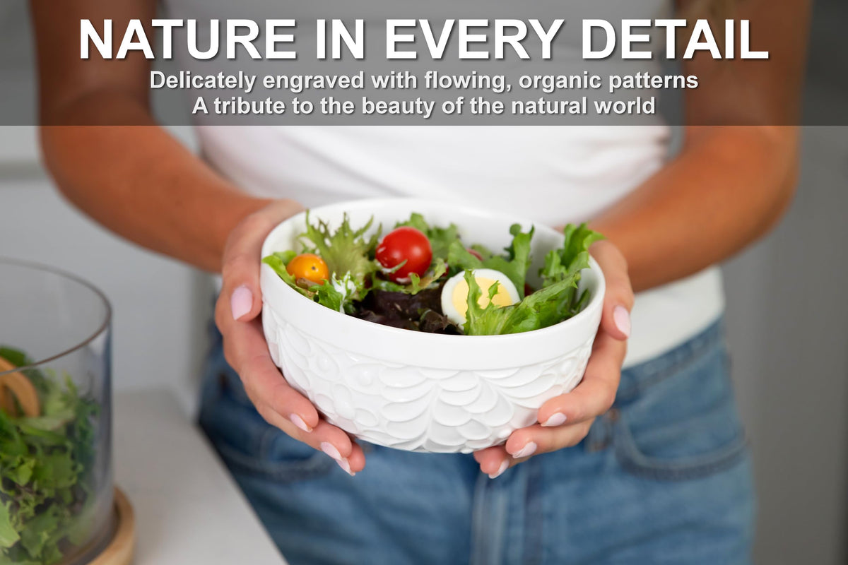 22 Oz Ceramic Bowls Set of 4 A8609