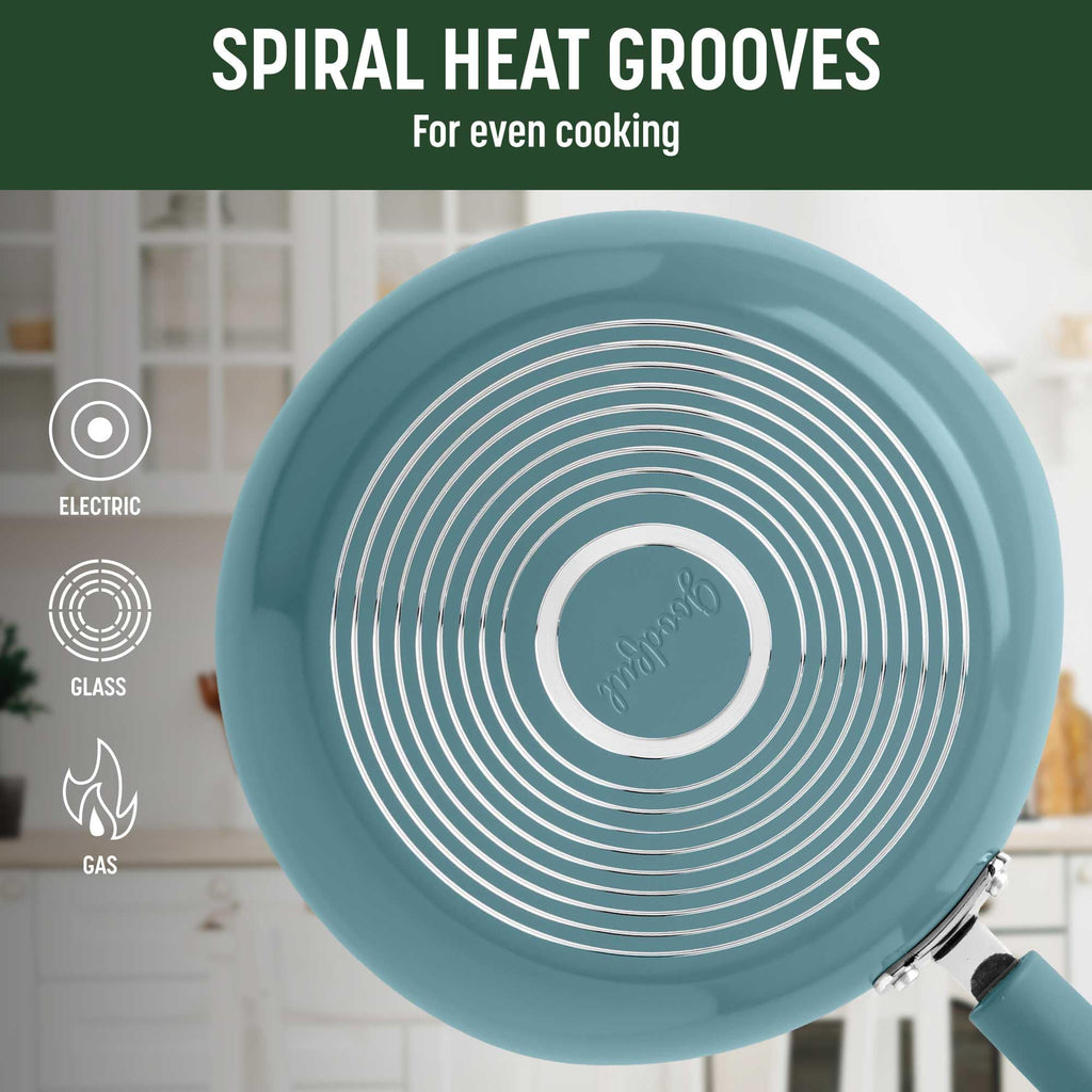 Turquoise 12-Piece Ceramic Nonstick Cookware Set A29513